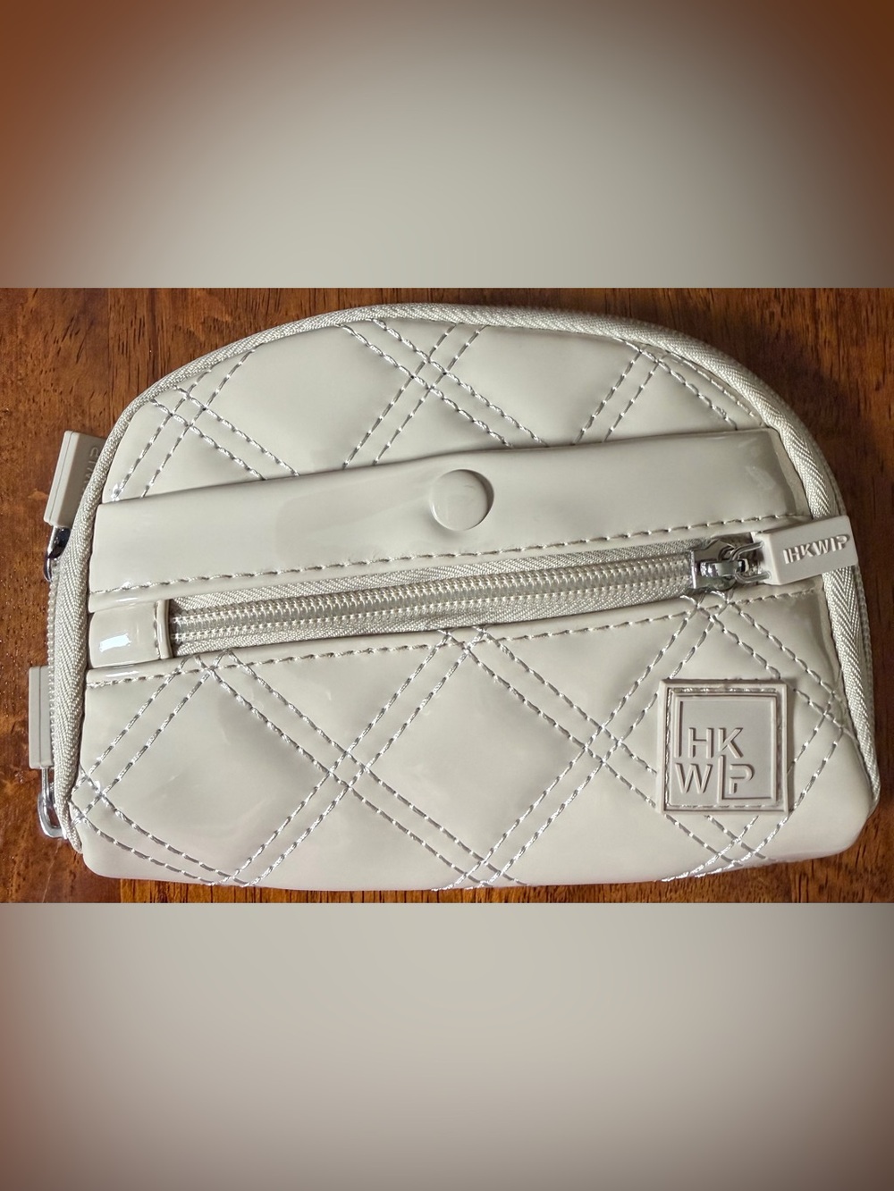 IHKWIP Ivory Patent Quilted Crossbody Bag & Matching Wallet Set - Picture 11 of 16